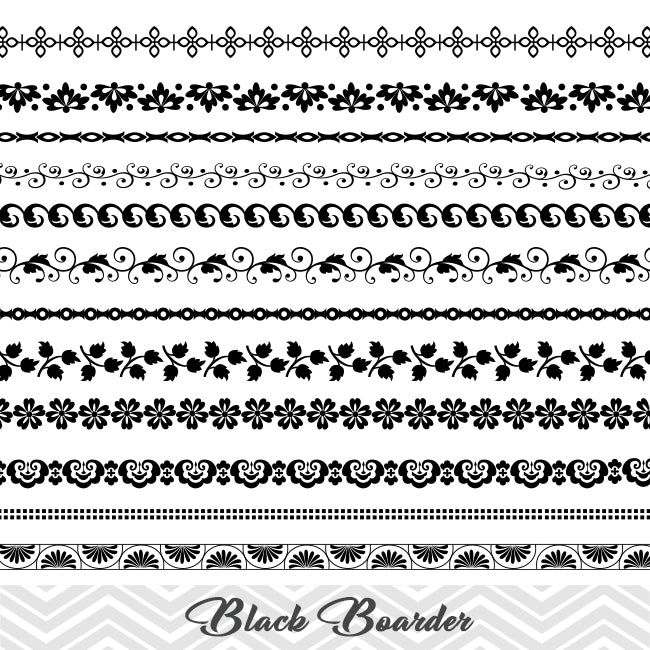 black borders designs