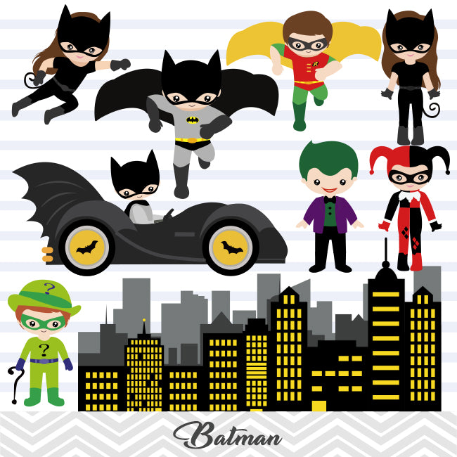 baby superheroes clipart
