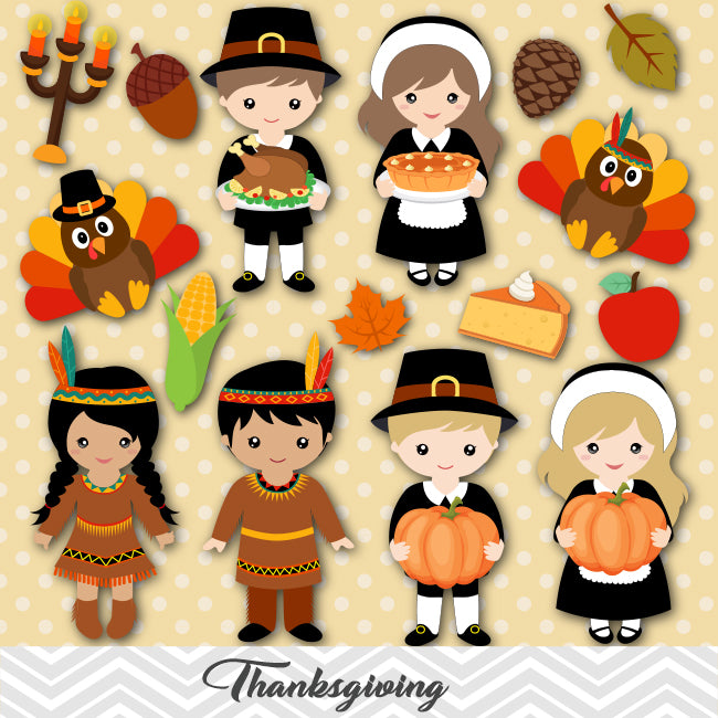 thanksgiving pilgrim clip art