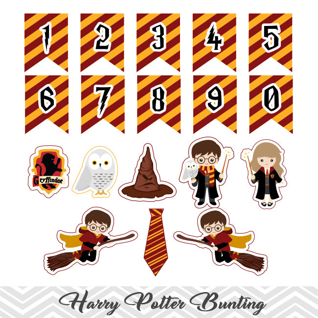 Harry Potter Birthday Theme Flag Banner Decoration