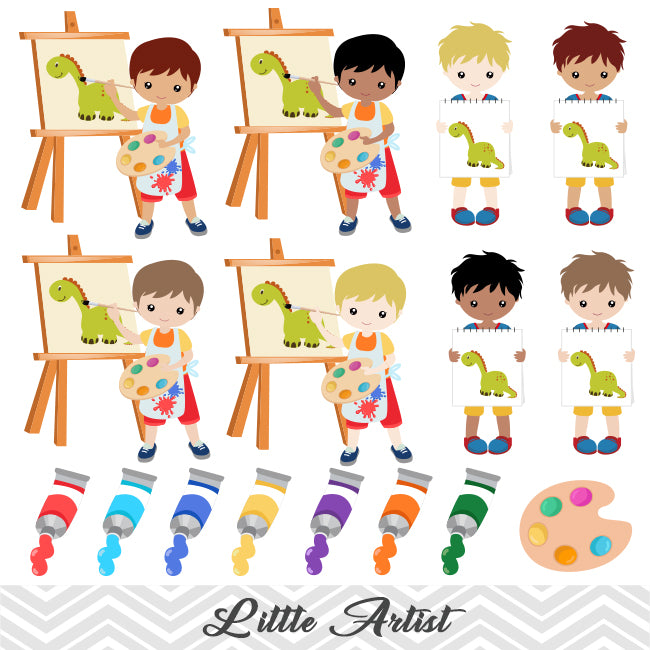 Art Supplies Clip Art  Art activities for toddlers, Clip art, Toddler art