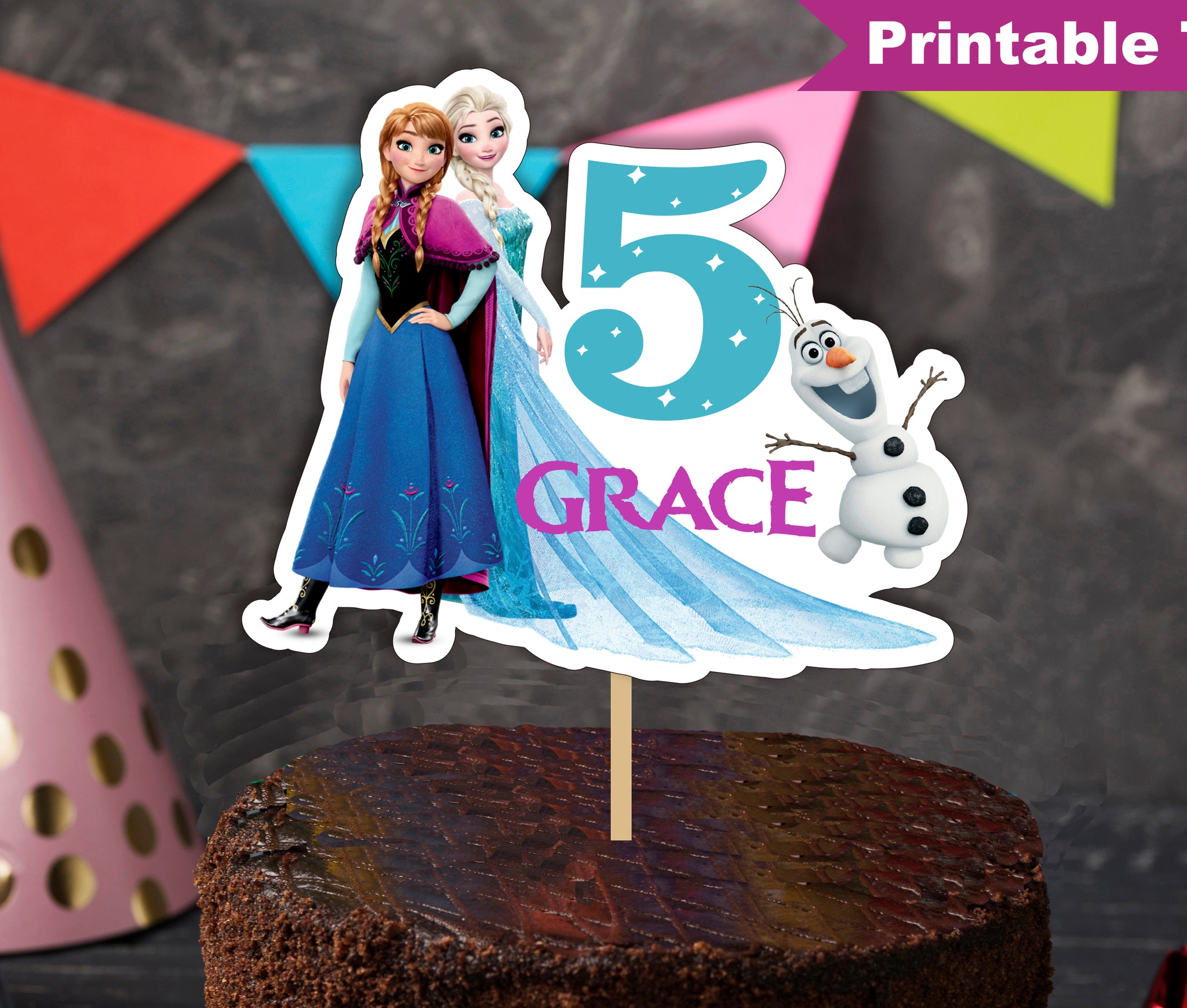 Frozen Anna Kids Birthday Cake